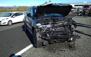 As&iacute; qued&oacute; el Jeep Cherokee de Douglas Costa tras el accidente de tr&aacute;fico.