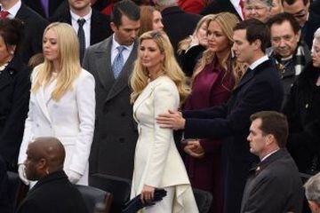 Ivanka y Tiffany Trump lucen de blanco en la toma de posesión