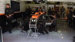 El box de McLaren. 