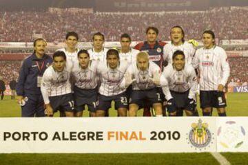Chivas jugó la final de la Copa Libertadores en el 2010 contra el Inter de Porto Alegre, segundo club mexicano en lograrlo.