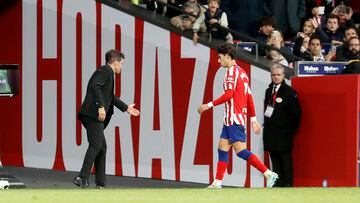 The Portuguese forward aims to start against Barcelona, making it clear again that Simeone can use him despite his desire to leave.