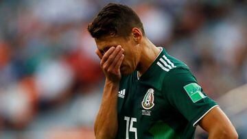 Héctor Moreno se pierde los octavos de final en el Mundial