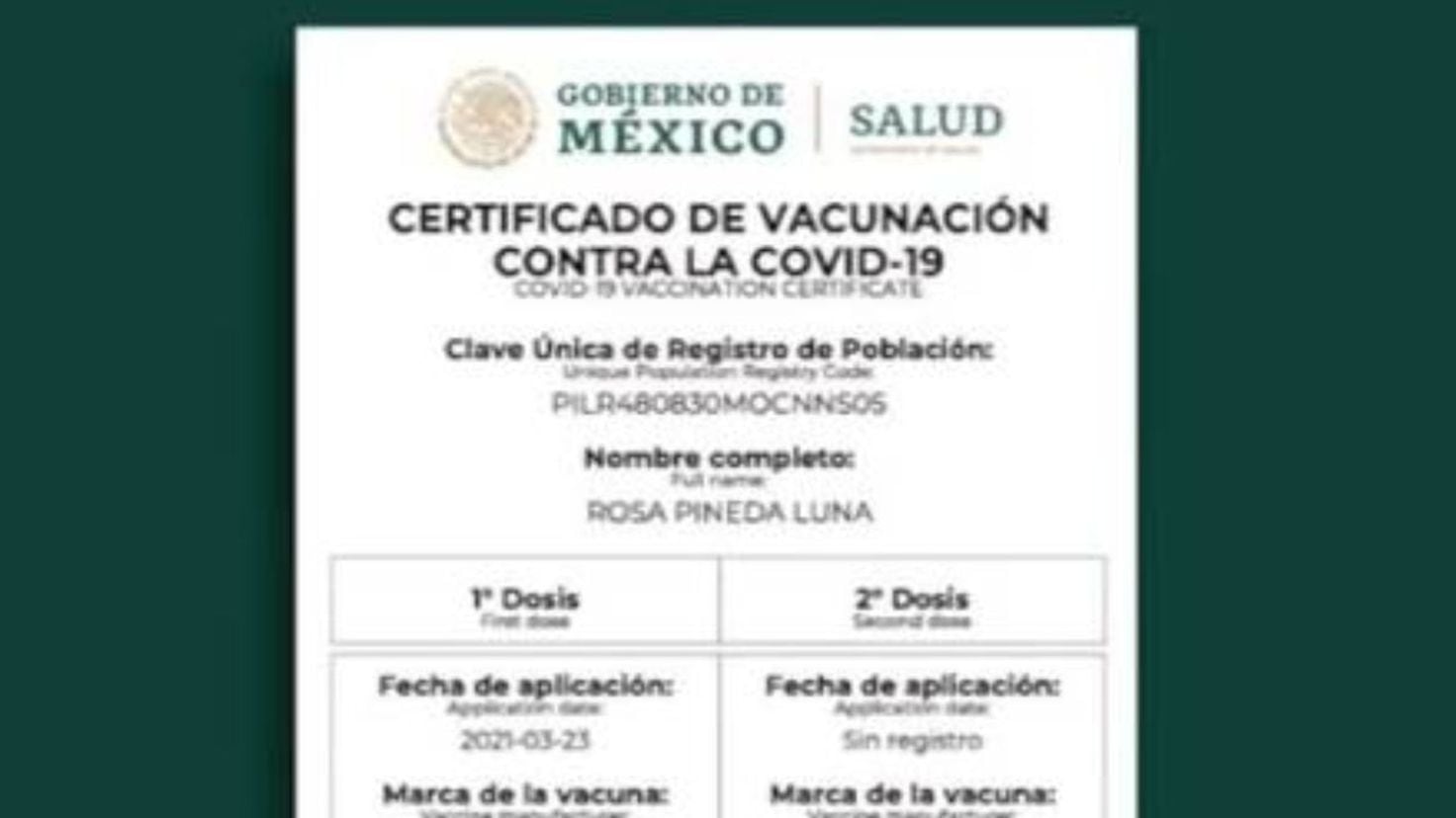 Certificados falsos de vacunación COVID-19: cómo detectarlos y  diferenciarlos - AS México