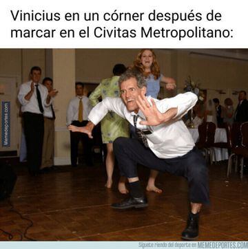 El baile de Vinicius en el Metropolitano: protagonista de los memes del derbi