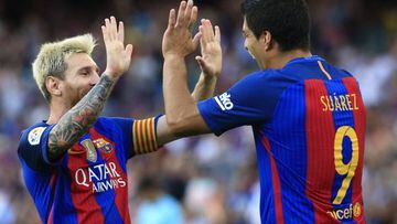 Suárez and Messi lead Barça rout of Real Betis