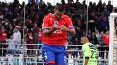 Jugador del Deportivo Pasto celebrando un gol ante Once Caldas por la Liga &Aacute;guila I-2019.