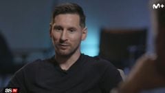 Lionel Messi habla sobre Luis Enrique con Jorge Valdano.