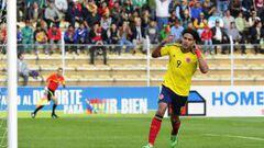La &uacute;ltima vez que Colombia visit&oacute; La Paz, gan&oacute; 2-1 con goles de Dorlan Pab&oacute;n y Falcao Garc&iacute;a.