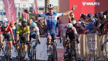 Tim Merlier ganó la cuarta etapa del UAE Tour.