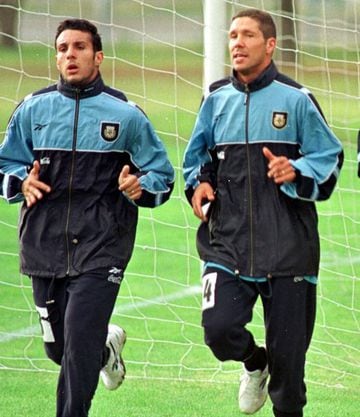 Gustavo López y Simeone en Argentina.