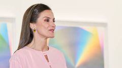 MADRID, SPAIN - FEBRUARY 23:  Queen Letizia of Spain inaugurates the ARCO Art Fair 2023 at Ifema on February 23, 2023 in Madrid, Spain. (Photo by Carlos Alvarez/Getty Images)