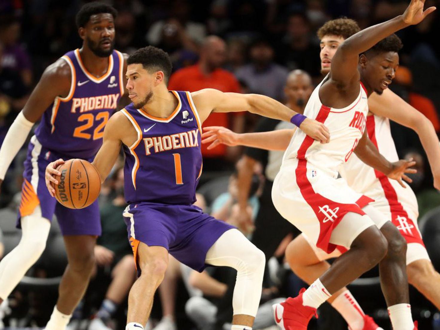 Devin Booker - Phoenix Suns - Game-Worn City Edition Jersey - Worn 2 Games  - Scored 25 Points and 31 Points - 2022 NBA Playoffs