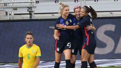 La selecci&oacute;n femenina de Estados Unidos venci&oacute; a Brasil por marcador de 2-0. Los goles del encuentro fueron hechos por Press y Megan Rapinoe.