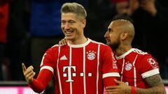 Los jugadores del Bayern celebran un gol. 