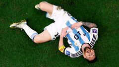 December 13, 2022 Argentina's Lionel Messi reacts REUTERS/Peter Cziborra