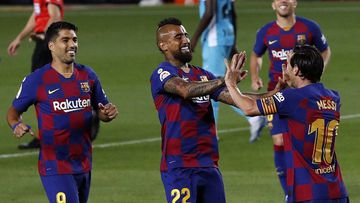 Aunque el Barcelona no fue una m&aacute;quina de goles, Messi sigue llevando el equipo en la espalda y junto a Ansu Fati le dan la victoria al cuadro cul&eacute;.