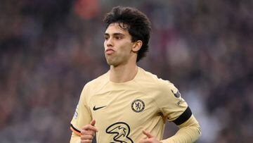 LONDON, ENGLAND - FEBRUARY 11: Joao Felix of Chelsea during the Premier League match between West Ham United and Chelsea FC at London Stadium on February 11, 2023 in London, England. (Photo by Justin Setterfield/Getty Images)