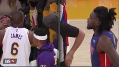 The Lakers and the Pistons met again on Sunday after the awkward bloody encounter between LeBron James and Isaiah Stewart. LeBron led with 33 points.