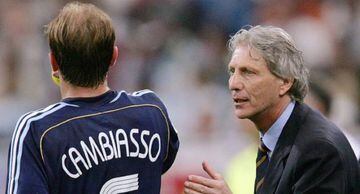 Cambiasso y Pékerman en el Mundial de Alemania 2006