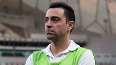FILED - 04 January 2018, Qatar, Doha: World Cup ambassador Xavi Hernandez takes part in a press conference at the Khalifa International Stadium in Doha. Barcelona have named former midfield legend&nbsp;Xavi as their new head coach after securing his relea