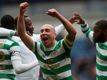 Soccer Football - Scottish Premiership - Rangers vs Celtic - Ibrox, Glasgow, Britain - March 11, 2018   Celtic’s Scott Brown celebrates after the match     REUTERS/Russell Cheyne