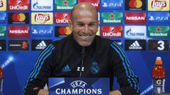 Zidane, en conferencia de prensa.