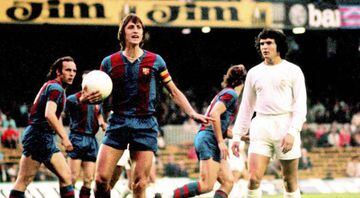 Johan Cruyff became a legend at Barcelona after joining from Ajax in 1973.