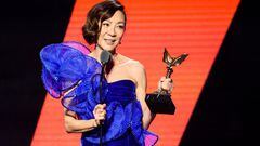 Michelle Yeoh receives the Best Lead Performance award for "Everything Everywhere All at Once" at the 38th Film Independent Spirit Awards in Santa Monica, California, U.S., March 4, 2023. REUTERS/Mario Anzuoni