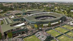 Vista aérea de Wimbledon.