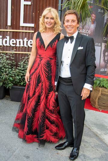 Valeria Mazza y Alejandro Gravier durante la Gala de premios Starlite.