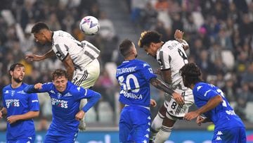 Soccer Football - Serie A - Juventus v Empoli - Allianz Stadium, Turin, Italy - October 21, 2022 Juventus' Weston McKennie scores their second goal REUTERS/Massimo Pinca