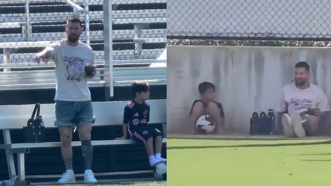 Messi aprovecha tiempo con sus hijos tras no viajar con Inter Miami a Atlanta