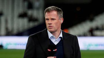 FILE PHOTO: Soccer Football - Premier League - West Ham United vs Brighton &amp; Hove Albion - London Stadium, London, Britain - October 20, 2017   Jamie Carragher before the match    REUTERS/David Klein/File Photo    EDITORIAL USE ONLY. No use with unaut