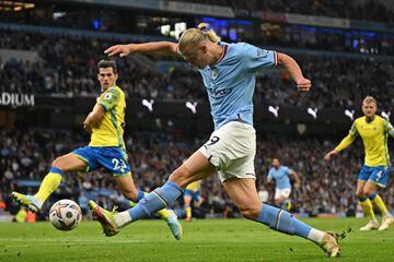 Manchester City's Norwegian striker Erling Haaland