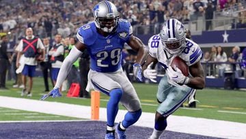 ARLINGTON, TX - DECEMBER 26: Dez Bryant #88 of the Dallas Cowboys pulls in a touchdown pass against Johnson Bademosi #29 of the Detroit Lions in the second quarter at AT&amp;T Stadium on December 26, 2016 in Arlington, Texas.   Tom Pennington/Getty Images/AFP == FOR NEWSPAPERS, INTERNET, TELCOS &amp; TELEVISION USE ONLY ==