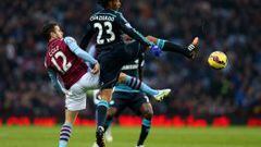 Juan Guillermo Cuadrado debut&oacute; con el Chelsea frente al Aston Villa. 