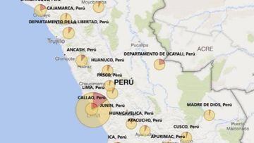Mapa de casos por coronavirus por región en Perú: hoy, 29 de junio