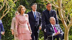 Los reyes eméritos don Juan Carlos y doña Sofía asisten a la boda del príncipe heredero de Jordania.