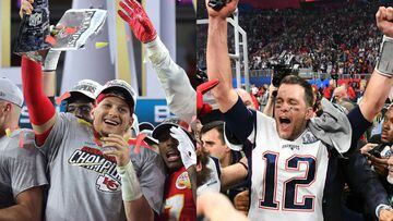 Tom Brady se llev&oacute; el Super Bowl LIII ante Los Angeles Rams y Patrick Mahomes gan&oacute; la edici&oacute;n LIV con remontada de 11 puntos ante San Francisco 49ers.