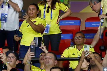 El padre de Luis Díaz, Luis Manuel Díaz estuvo presente en las tribunas del Metropolitano para el partido entre Colombia y Brasil.