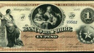 Así es el billete de $1 del Banco del Pobre de Chile y que hoy se puede vender en $360.000 pesos: cuántos hay