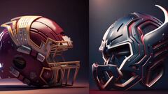 Los cascos futuristas de la NFL diseñados por Inteligencia Artificial