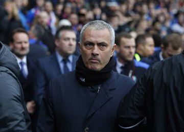 Manchester United manager Jose Mourinho before the match againt Blackburn rovers in the Fa Cup.