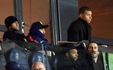Watching and waiting | PSGs Kylian MBappe during Saturday's Montpellier match.
