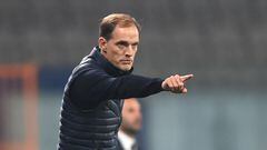 (FILES) In this file photo taken on October 28, 2020 Paris Saint-Germain's German coach Thomas Tuchel gestures during the UEFA Champions League Group H football match between Istanbul Basaksehir FK and Paris Saint-Germain's, at the Basaksehir Fatih Terim stadium in Istanbul. - Bayern Munich were poised on March 24, 2023 to announce that they have sacked coach Julian Nagelsmann, replacing him with former Chelsea coach Thomas Tuchel just days before crucial Champions League and Bundesliga games next month. (Photo by OZAN KOSE / POOL / AFP)