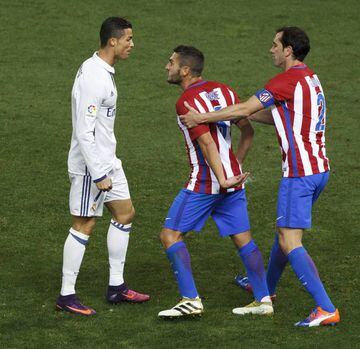 Tempers flared in the Madrid derby.