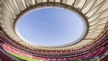 Panor&aacute;mica del Wanda Metropolitano, que ma&ntilde;ana se llenar&aacute; ante el Athletic de Bilbao. 