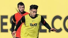 Falcao Garc&iacute;a en un entrenamiento del Galatasaray