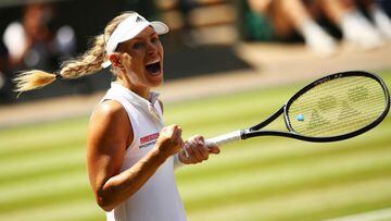 Kerber powers past misfiring Ostapenko into Wimbledon final