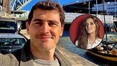 Iker Casillas durante uno de sus últimos viajes a Oporto. En el montaje, Sara Carbonero.
